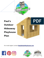 Paul's Outdoor Hideaway Playhouse Plan PDF