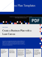 Blue and White Finance Business Plan Presentation