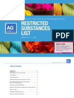 Restricted Substances List: Apparel and Footwear International RSL Management Group