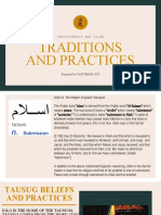 Traditions and Practices..