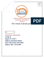 Title: Density & Specific Gravity