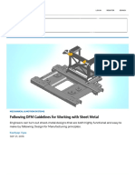 DFM - Sheet Metal Design PDF