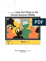 Disciplines and Ideas in The Social Science (DISS) : Week 1 - 2