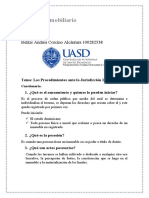 Derecho Inmobiliario Cuestionario