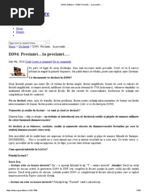 D394 PrecizÄƒri La PrecizÄƒri Pdf