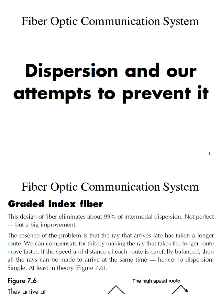 Overview of Fiber Optic Systems | PDF | Computers | Technology ...