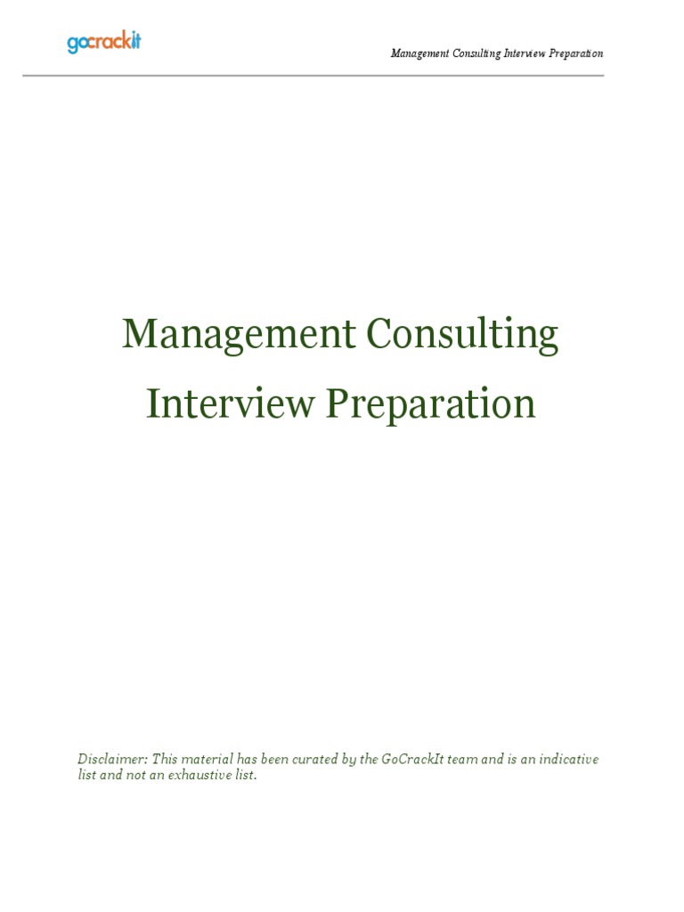 Consulting Interview Prep Guide | PDF | Hypothesis | Business