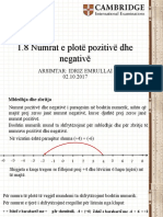 Numrat e Plotë Pozitivë Dhe Negativë