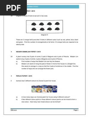 SPM AddMath Permutations and Combinations