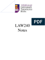 LAW240 Notes