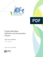 MDFe - NT2020 - 001 v1.02 MDFe Integrado