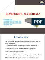 Composite Materials: Presented By: 2018-ME-335 2018-ME-336 2018-ME-337 2018-ME-338 2018-ME-339