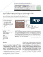 37-Nucleation kinetics, growth and studies of β-alanine single crystals