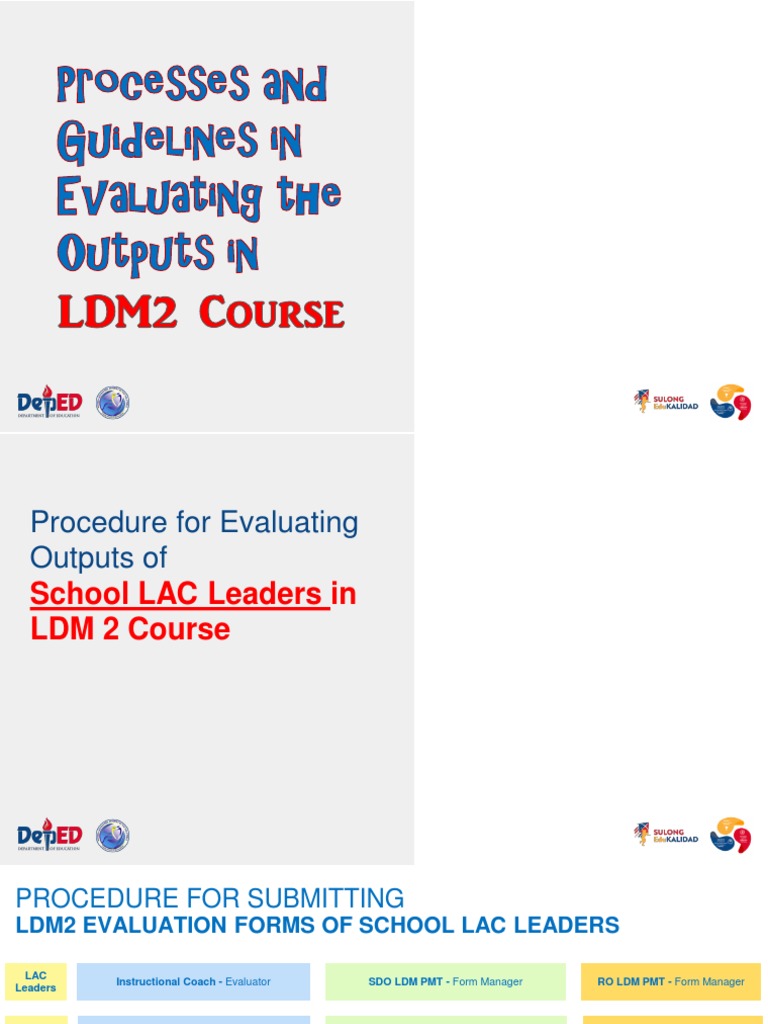 Evaluating LDM2 Outputs for LAC Leaders | PDF | Rubric (Academic ...