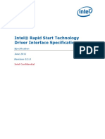 IntelR Rapid Start Technology Driver Interface Spec - 0.5 PDF