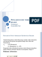 Pekan 5_Teknik Reaksi Kimia 1_Pengaruh Suhu Terhadap Laju Reaksi