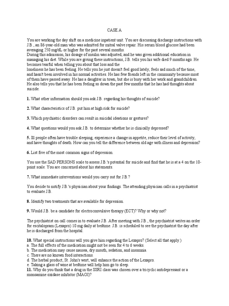 For Individual Case | PDF | Mania | Bipolar Disorder