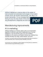 Manufacturing Improvements AI in Marketing