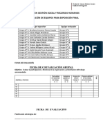 Grupos para Exprosición y Fichas.