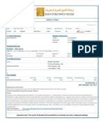 Airline E-Ticket Traveler(s) Information: Rah-E-Tayba Tour & Travels