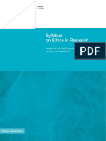 Syllabus On Ethics in Research 2010 With PDF
