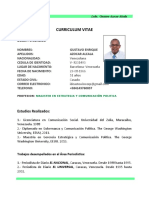 Curriculum Gustavo Azocar Alcala