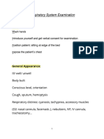 Respiratory System Examination PDF
