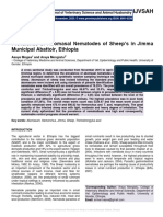 Prevalence of Abomasal Nematodes of Sheep's in Jimma Municipal Abattoir, Ethiopia