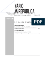 3.º Suplemento: I Série