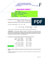 Problemas - Resueltos EQUILIBRIO QUÍMICO PDF