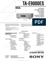 Service Manual: TA-E9000ES