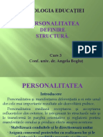 Curs 3 Personalitatea Definire Si Caracterizare Structura Personalitatii - PPSX