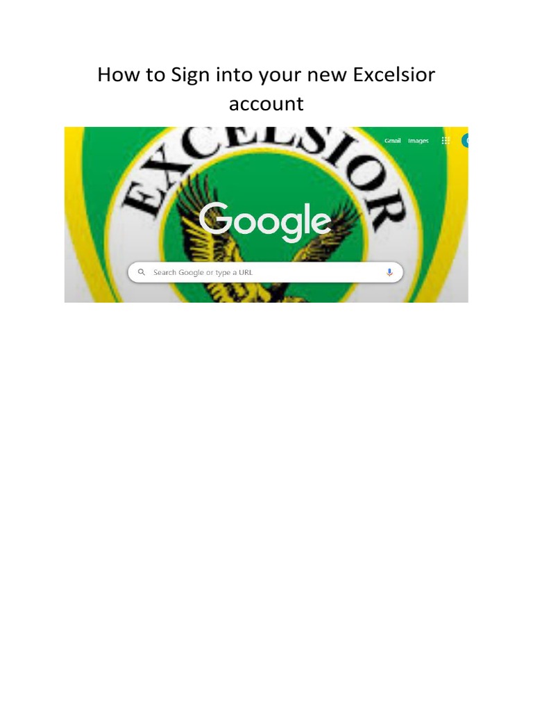Sign In Guide for Excelsior Account | PDF