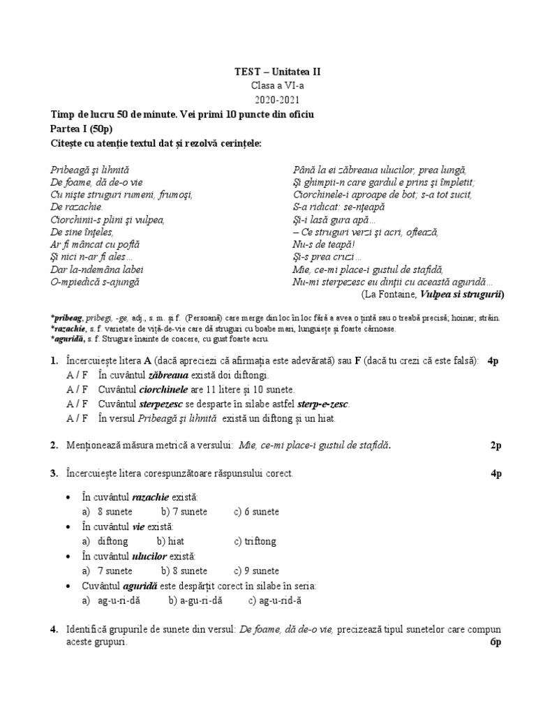 6 Test Unit 2 | PDF