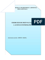 Dezvoltarea Auzului Fonematic PDF