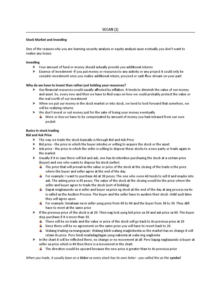 Stock Market Basics and Trading Insights | PDF | Stocks | Stock Market