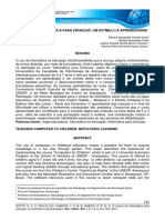 O Ensino de Informática para Crianças: Um Estímulo À Aprendizagem