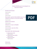 Plantilla #1 - Unidad 3 - Reto 4 - Análisis de Técnicas e Instrumentos de Investigación Con Las Infancias - Diseño de Un Método de Investigación