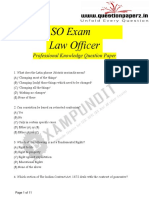 IBPS Specialist Officer - Law Officer - 2013 Question Paper PDF