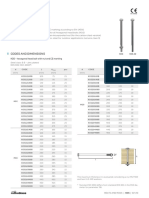 Hexagonal Head Bolt: Codes and Dimensions