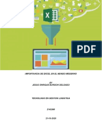 Importancia de Excel en El Mundo Moderno