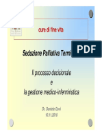 Sedazione Palliativa Terminale:: Il Processo Decisionale e La Gestione Medico-Infermiristica