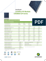Datasheet: Crystalline PV Module CHSM6612P Series