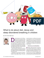 What To Do About Diet, Decay and Sleep Disordered Breathing in Children