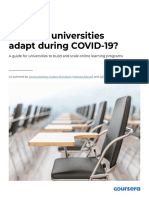 How Can Universities Adapt During COVID-19?: A Guide For Universities To Build and Scale Online Learning Programs