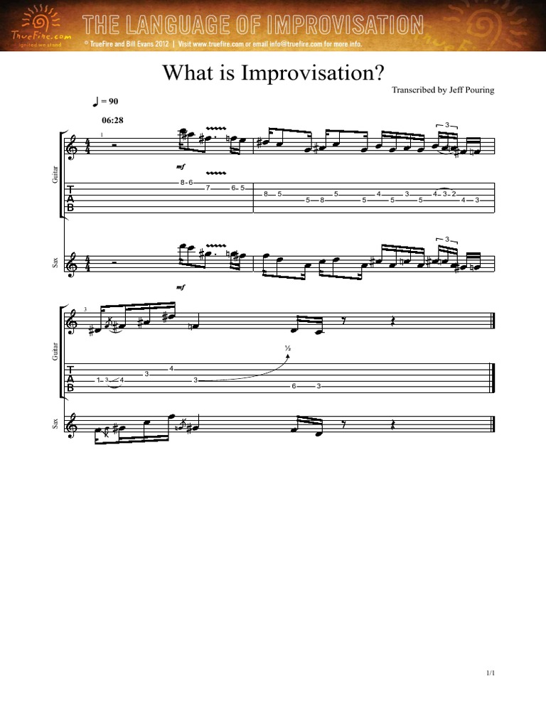 Understanding Improvisation Techniques | PDF
