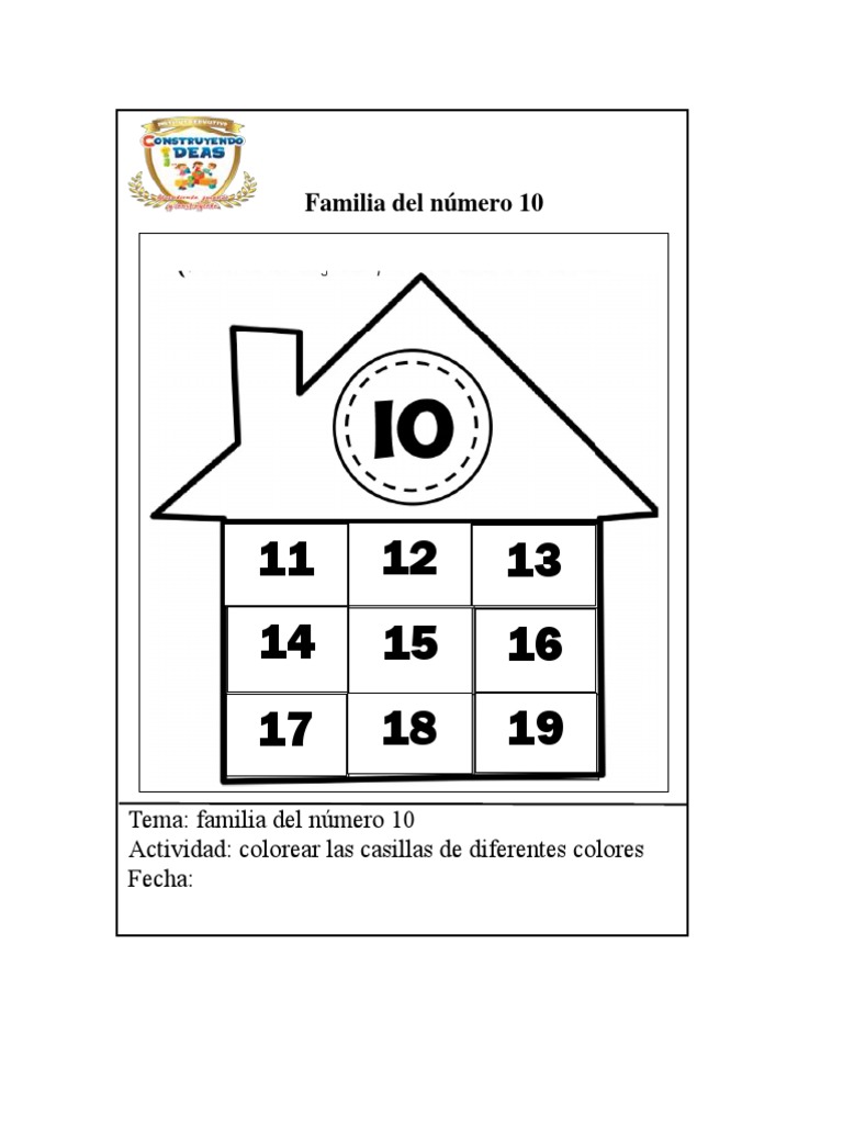 Actividades de la familia del 10 | PDF