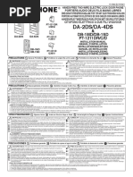 Da-2ds/da-4ds: & DB-1MD/DB-1SD PT-1211DR/C/D