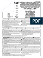 Da-2ds/da-4ds: & DB-1MD/DB-1SD PT-1211DR/C/D