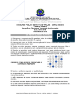 If MG 2015 If MG Tecnico de Tecnologia Da Informacao Prova PDF